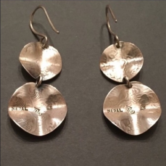 Vintage Silpada Cha-Cha Sterling Silver Disc Earrings W2057 - Picture 7 of 13